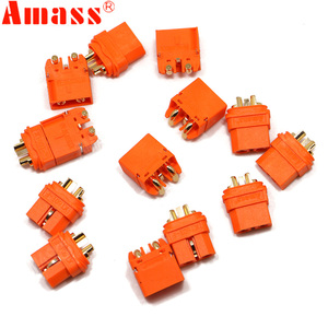 Sinyal Pin XT60IPW XT60I yatay dikdörtgen plaka fişi ile AMASS 2 2 + 1 bağlayıcı Rc parçaları için iki çekirdekli versiyonu - Product Image 3