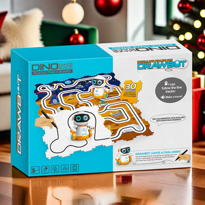 Linea transfrontaliera che segue la traccia Robot per la marcatura di Puzzle scuola materna Puzzle di programmazione giocattoli con suono e luce all'ingrosso