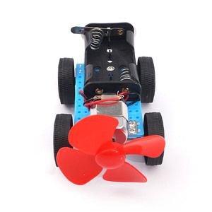STEM Toy ชุดของเล่น DIY การเรียนรู้ทางกายภาพ,รถเข็นไม้แบบ DIY 3D ชุดทดลองวิทยาศาสตร์ชุดการเรียนรู้ของเล่น STEM - Product Image 2