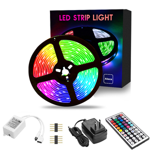 Kit luci di striscia LED RGB 5050 SMD 5M 300LED luce LED flessibile + 44 tasti telecomando IR + Set adattatore di alimentazione 12V 3A - Product Image 3