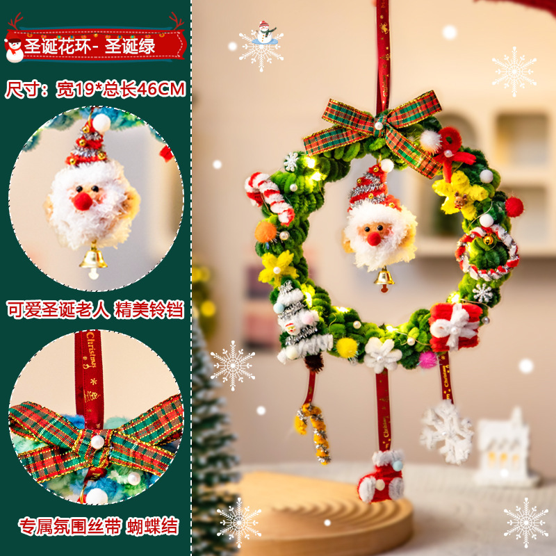 Couronne de Noël DIY avec du vert de Noël