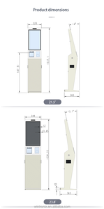 32-дюймовый сенсорный киоск самообслуживания с LED-экраном, POS-терминал, SDK, сканер QR-кодов, считыватель штрих-кодов, принтер, платежные решения, напольный - Product Image 3