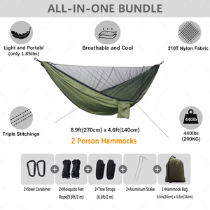 Outdoor Camping tragbare atmungsaktive benutzer definierte Muster <span class=keywords><strong>Design</strong></span> Hängematte mit mücken resistenten Netz