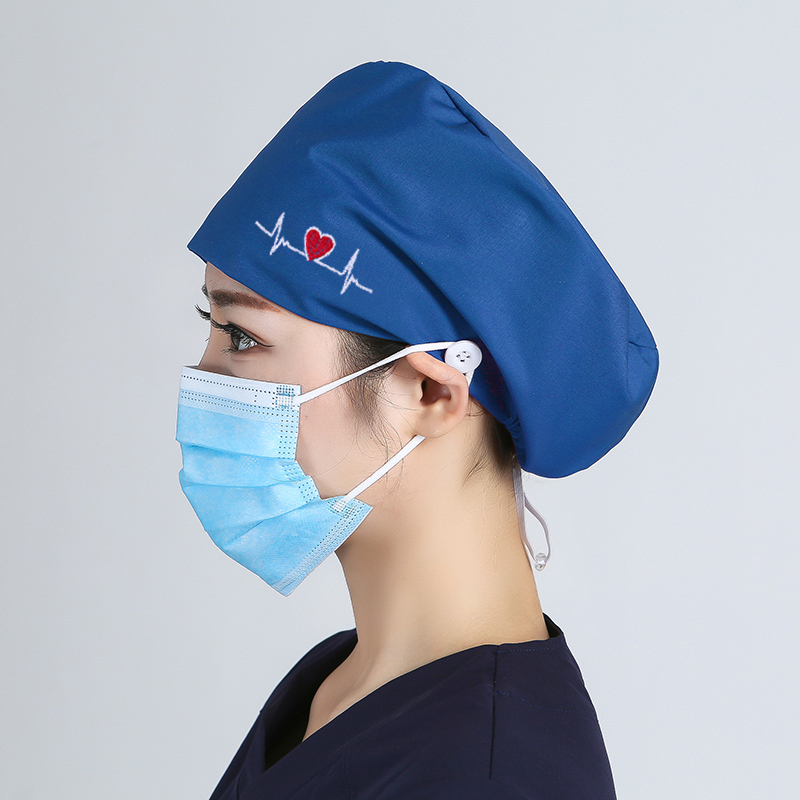 Peacock blue-electrocardiogram polyester cotton