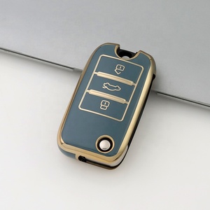 Gold Edge <strong>Key</strong> Fob Cover Fit for Roewe RX5 <strong>MG</strong> <strong>ZS</strong> GT GS 350 360 750 W5 Class Accessories Soft TPU Protection Car Case Shell - Product Image 3