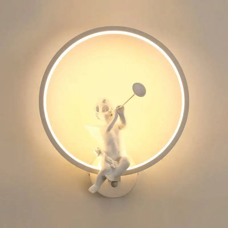 Applique murale LED au design moderne et minimaliste, luminaire décoratif d'intérieur, idéal pour les fans d'anges, livraison gratuite