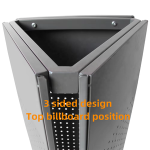 Custom Store 3-seitige Peg board rotierende Basis Display Stand Telefon Zubehör Hardware Tool Aufkleber Karte Spielzeug Metall Display Rack - Product Image 2