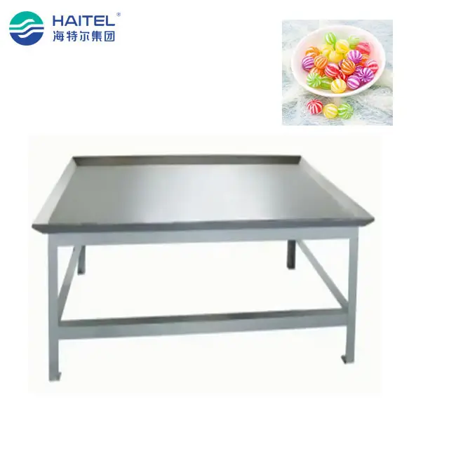 Mesa de refrigeración de circulación de agua de calidad eliable para caramelos, de acero inoxidable, precio competitivo