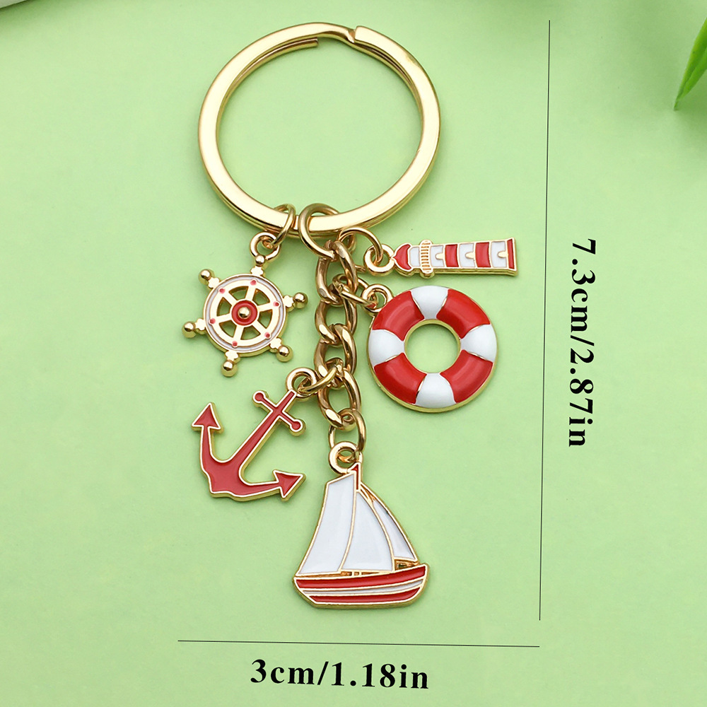 red sailing lighthouse-3x 73cm-99g-er886
