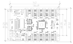 Контроллер приемной карты HuiDu HD R712 поддерживает как синхронную, так и асинхронную систему управления, а не HD R512T