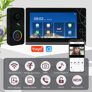 Sistema de intercomunicación para apartamentos con timbre con video de 7 pulgadas, videoportero inteligente Tuya - Product Image 2