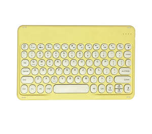 Teclado portátil inalámbrico Bluetooth para Samsung para iPad Air pro Tablet teclado 10 pulgadas Mini teclado con botones de teclas redondas - Product Image 1
