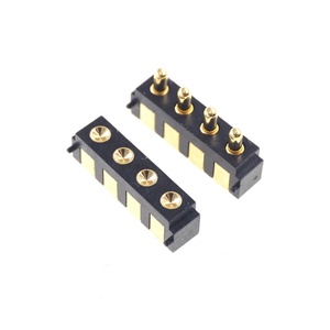 SMD Right Angle Male Female Target Pad Spring Loaded <strong>Headers</strong> <strong>2</strong>.5 MM Pitch Horizontal SMT HSMT 1 <strong>2</strong> 3 4 5 6 <strong>Pin</strong> Pogo <strong>Pin</strong> - Product Image 3