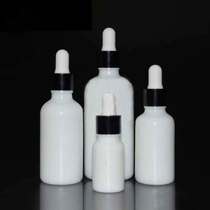 Sang Trọng 5Ml <span class=keywords><strong>10Ml</strong></span> 15Ml 20Ml 30Ml 50Ml 100Ml Sứ Màu Trắng Gốm Glass Dropper Chai Với Nắp Vàng - Product Image 4