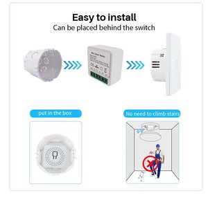 Touch mi Dimmer Lichtsc halter WiFi Tuya Smart Fernbedienung 1 Gang Schalter DIY Relais <span class=keywords><strong>Timer</strong></span> Modul Arbeiten Sie mit Google Home Alexa
