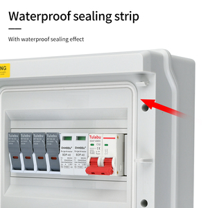 Caja combinadora de CC impermeable para exteriores Tulab con corriente de 30A 1 entrada 1 salida SPD protección contra rayos para sistemas solares domésticos