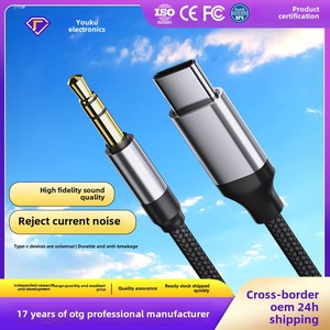 3.5mm <strong>Type</strong>-<strong>C</strong> Car Play Headphone <strong>Adapter</strong> Cable PVC Jacket Aux Audio Cable Copper for Car Speaker Computer <strong>Output</strong> Converter - Product Image 5