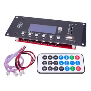 บอร์ดถอดรหัส MP3โมดูลบอร์ด5/12V สำหรับรถยนต์เครื่องเล่น MP3 WMA WAV TF ช่องเสียบการ์ด /usb/fm โมดูลบอร์ดระยะไกล - Product Image 2