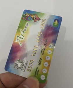 Números de Oro en relieve código QR VIP impresión colorida tarjetas de PVC