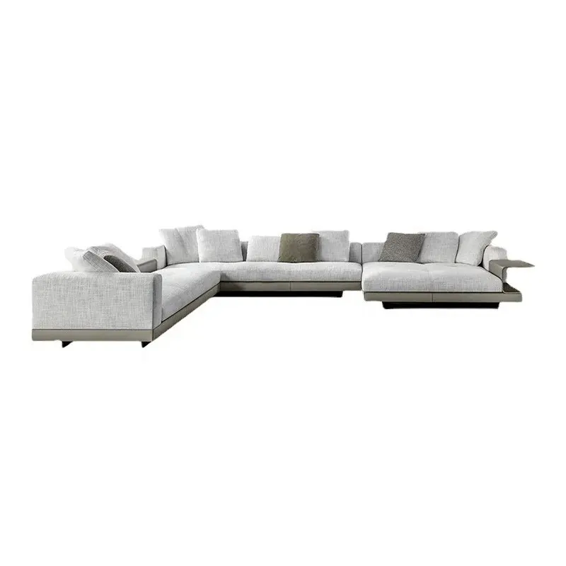 Ý hiện đại đơn giản cao cấp Thiết kế phòng khách chất lượng cao Bộ sofa cắt