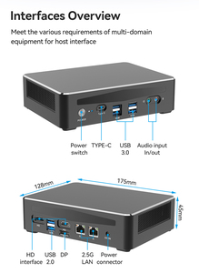 XCY Mini PC 12th Gen Intel Core I9 12900H 14 Cores up to 5.0GHz DDR4 M.2 NVME SSD WiFi6 4K Output Win10/11 Minipc <strong>Computer</strong> - Product Image 4