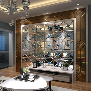 Lớn chéo không khung cắt gương tường phòng khách gạch gương gạch trang trí trong nhà - Product Image 1