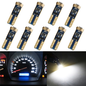 FSYLX T5 ซ็อกเก็ต 1 SMD 3030 รถหลอดไฟ LED CANbus ข้อผิดพลาดฟรี T5 W3W W1.2W ไฟ LED 12V สีขาว forVW T5 ไฟ led - Product Image 2