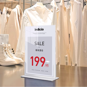 Bán buôn thấp moq A4 A5 kim loại bảng Top tầng giữ dấu hiệu thường vụ quảng cáo áp phích Menu hiển thị đứng - Product Image 4