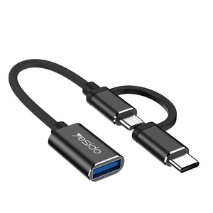 GS02 Yesido 2 In 1 MicroประเภทC Otgอะแดปเตอร์โทรศัพท์มือถือUsbหญิงชายประเภทC Usb C Microอะแดปเตอร์สําหรับSamsung - Product Image 1