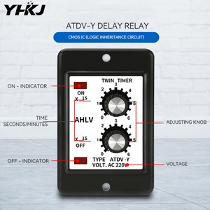 Doppel zykluszeit relais 6S 12S 60M Hub kolben verzögerung regler ATDV-Y Timer 220V - Product Image 5