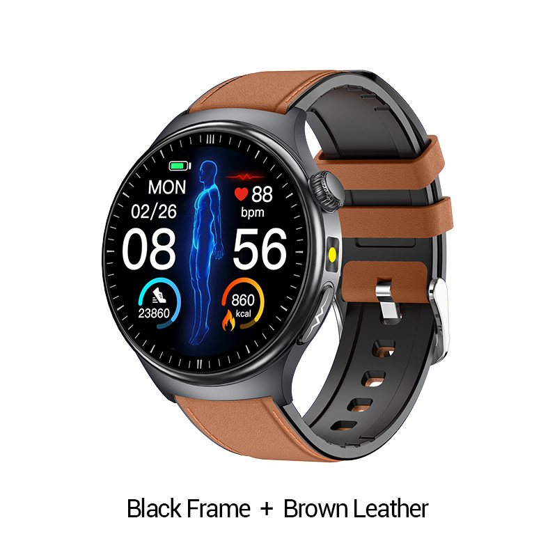 Black Frame + Brown Leather