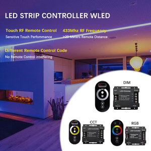 Factory Series LED Strip Light <strong>Controller</strong> <strong>PWM</strong> RF Remote Control 30A Dimmer Single Color CCT RGB Touch and Color Box <strong>Design</strong> - Product Image 2