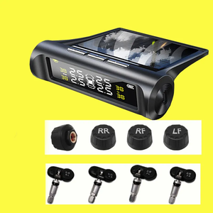 Sistema de control de presión de neumáticos inalámbrico TPMS, alarma de presión de neumáticos de coche Solar, pantalla LCD, advertencia de temperatura con 4 sensores - Product Image 3