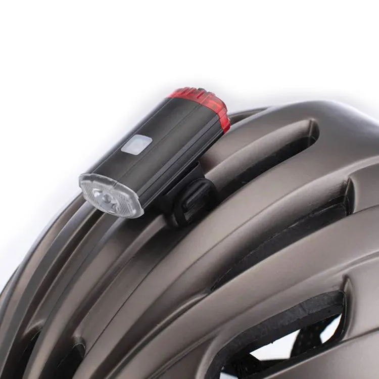 Cola de cabeza de ciclismo multifunción 2 en 1, lámpara de casco de montar, Faro de bicicleta recargable, luz delantera de bicicleta Led