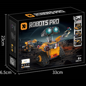 673 Stück 5-in-1-RC-Roboter-Baublockset Kreatives Konstruktion spielzeug mit APP-Fernbedienung programmierung aus strap azier fähigem Kunststoff - Product Image 6