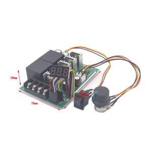 PWMスピードコントローラーDCモーターデジタルディスプレイ0-100% 調整可能ドライブモジュール入力MAX60A 12V 24V - Product Image 6