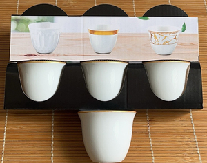 工厂陶瓷阿拉伯瓷器埃塞俄比亚Cawa咖啡杯套装3/<span class=keywords><strong>6</strong></span>件