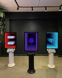 Specchio infinito 3D portatile <span class=keywords><strong>RGB</strong></span> specchio <span class=keywords><strong>RGB</strong></span> Leddance Floor Disco Dancefloor luce per feste all'aperto specchio melaleuca 3D
