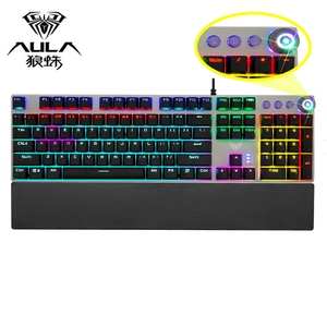 AULA F2058开关机械键盘104键背光游戏键盘电脑游戏玩家俄罗斯西班牙语<span class=keywords><strong>Hebrew</strong></span> abic