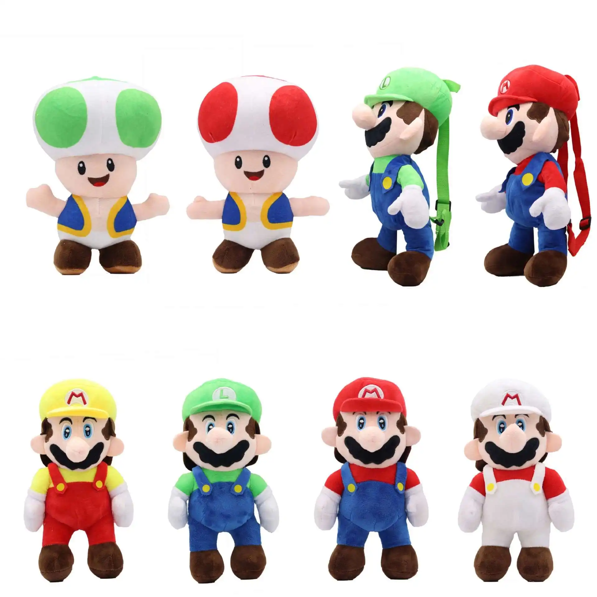 Kawaii gioco Anime personaggio Super Mario peluche Mario Bros Luigi Yoshi Toad fungo peluche Grab Doll