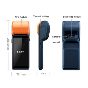 Thông minh tất cả trong một màn hình cảm ứng điểm của bán di động cầm tay Android POS Hệ thống thiết bị đầu cuối cho nhà hàng - Product Image 5