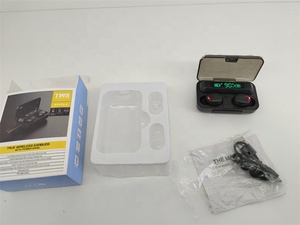 Cuffie senza fili 5.1 auricolari Mini Display digitale 9D suoni Touch Control sport auricolari Binaural auricolare