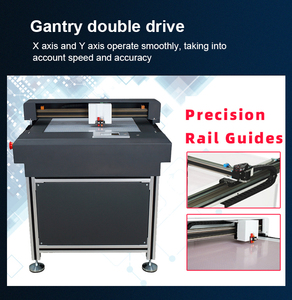 Çok fonksiyonlu öpücük kesme Flatbed kesici Plotter çift bıçak düz yatak kesici yüksek hızlı Flatbed etiket Die kesici - Product Image 2