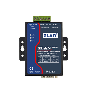 RS232 RS422 RS485 zu Ethernet Konverter ZLAN5143BI IOT Modbus RTU zu TCP Geräte Kommunikation und Netzwerkprodukt - Product Image 1