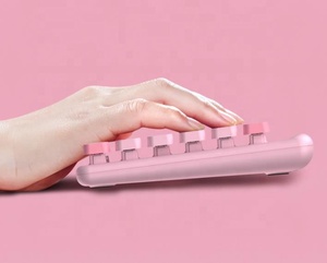 Promoción para exquisito teclado inalámbrico suave Combo de ratón 87 teclas interfaz USB nuevo juego de regalo de escritorio de operación mecánica - Product Image 4