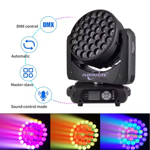 37x15W RGBW 4in1 fuentes de luz LED 37*15W DMX Zoom LED Wash luz con cabezal móvil para DJ Bar Disco stage Club - Product Image 5