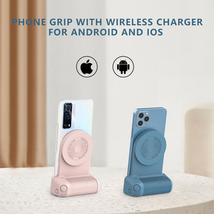 2024マグセーフハンドヘルドBluetoothリモートコントロールハンドルシャッター用磁気スナップグリップ電話ハンドグリップ1/4 "ネジ三脚マウント付き - Product Image 5