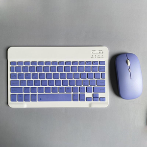 Accesorios de ordenador, teclado y ratón, juego completo de ordenador, 78 teclas, Mini teclado y ratón inalámbricos ultrafinos combinados - Product Image 1