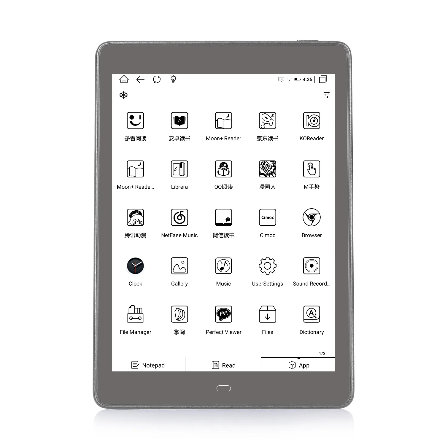 E78 Pro 7.8 "Tinten bildschirm Android 11 E-Book Reader 3G/32GB mit SD-Karte