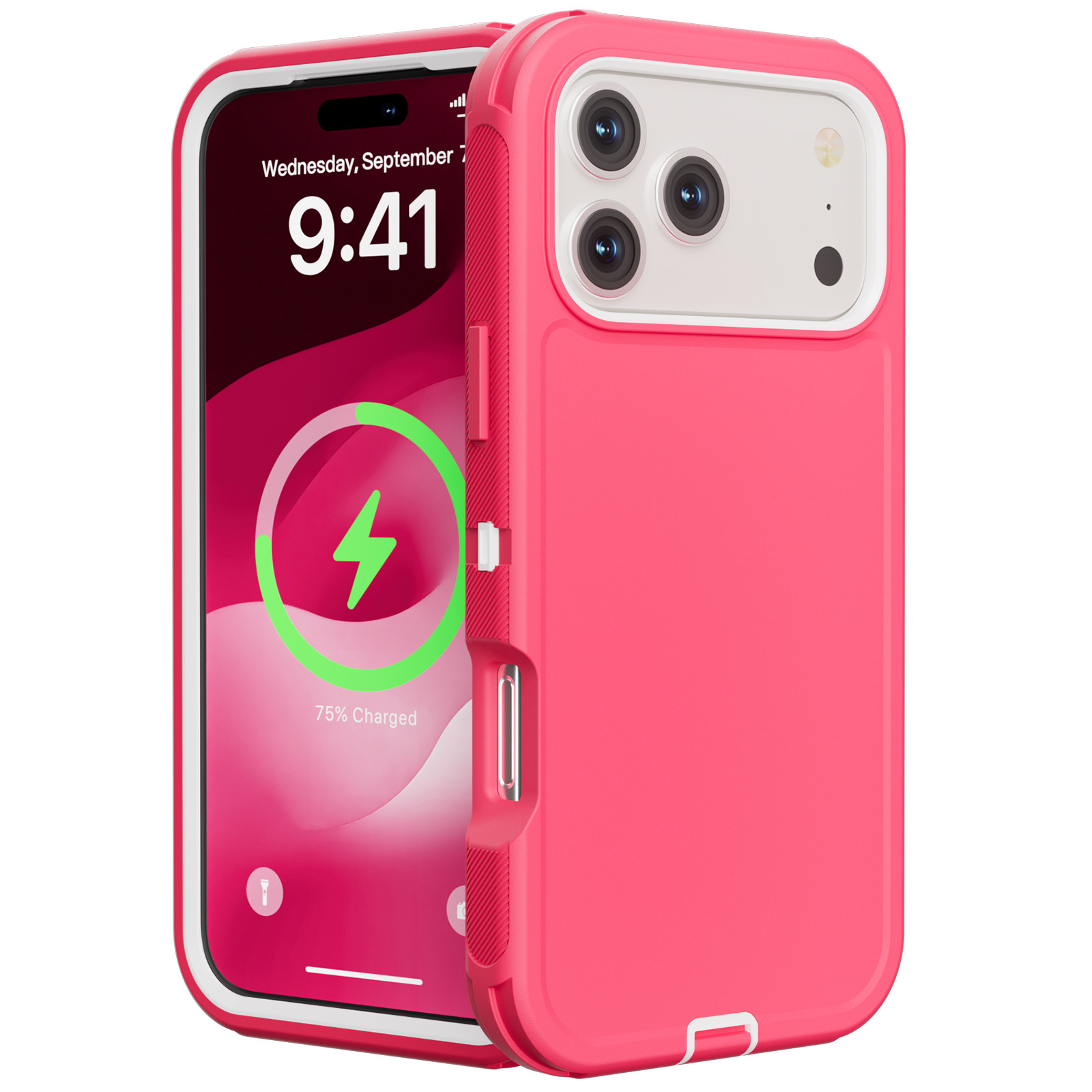 Blanco + rosa roja